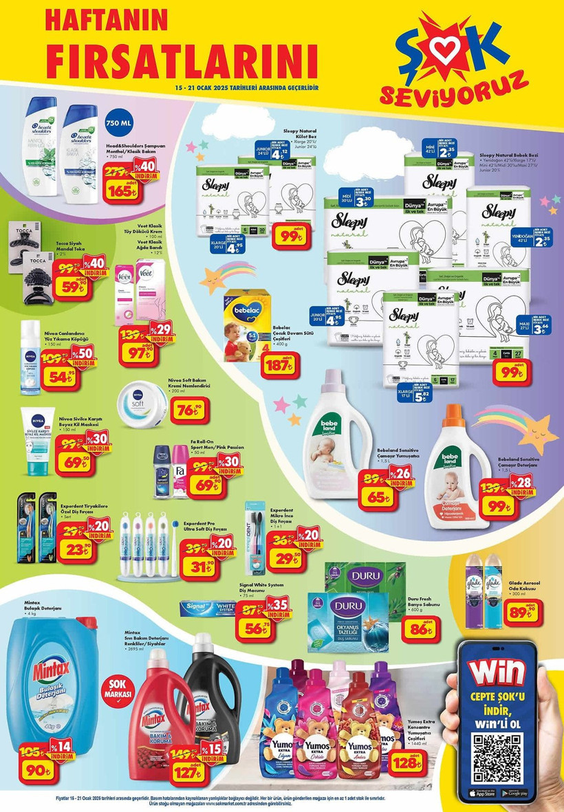ŞOK MARKET 15-21 OCAK 2025 KATALOĞU YAYINLANDI! ŞOK'a bebek bakım ürünleri geliyor - Resim: 3