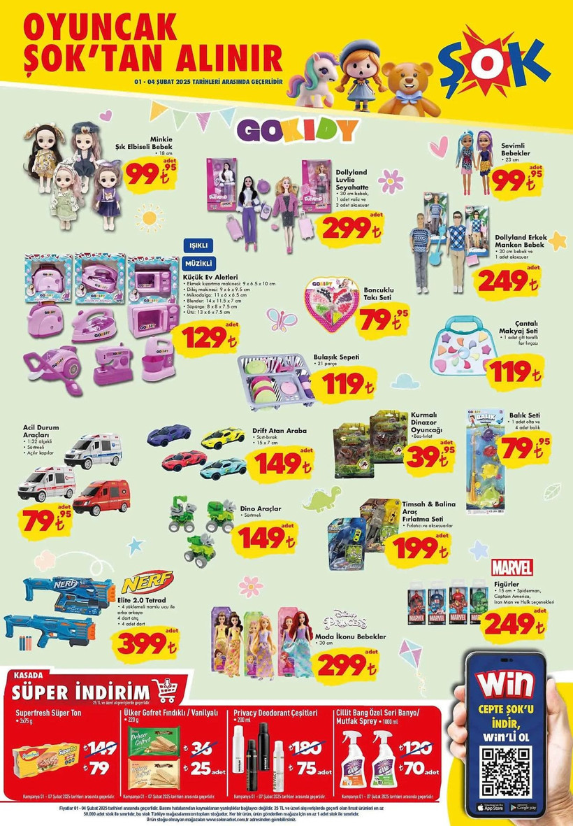 ŞOK 1-4 ŞUBAT 2025 AKTÜEL KATALOĞU: ŞOK'a hangi ürünler geliyor? - Resim: 1