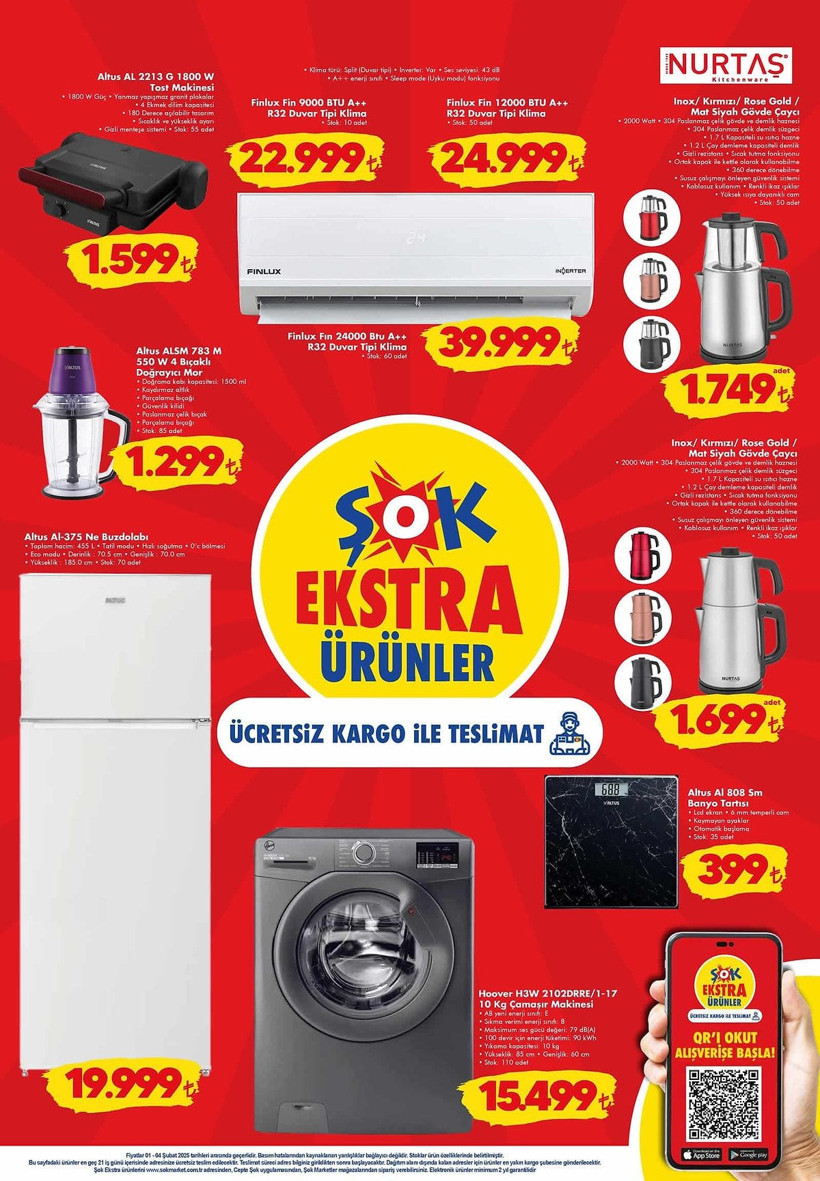 ŞOK 1-4 ŞUBAT 2025 AKTÜEL KATALOĞU: ŞOK'a hangi ürünler geliyor? - Resim: 2