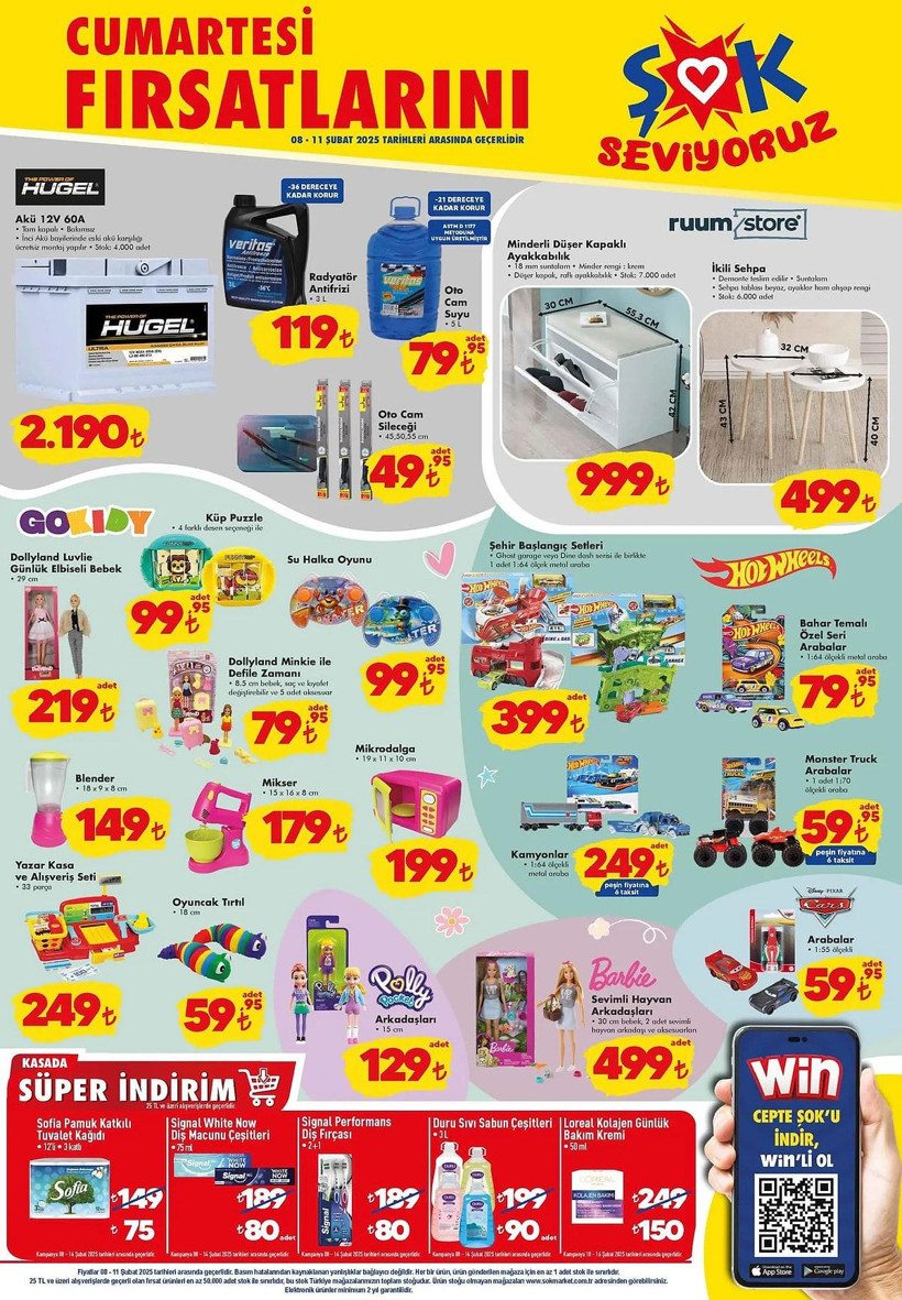 ŞOK 8-11 ŞUBAT 2025 AKTÜEL KATALOĞU YAYIMDA: ŞOK'a Araç Bakım Ürünleri Geliyor! - Resim: 1