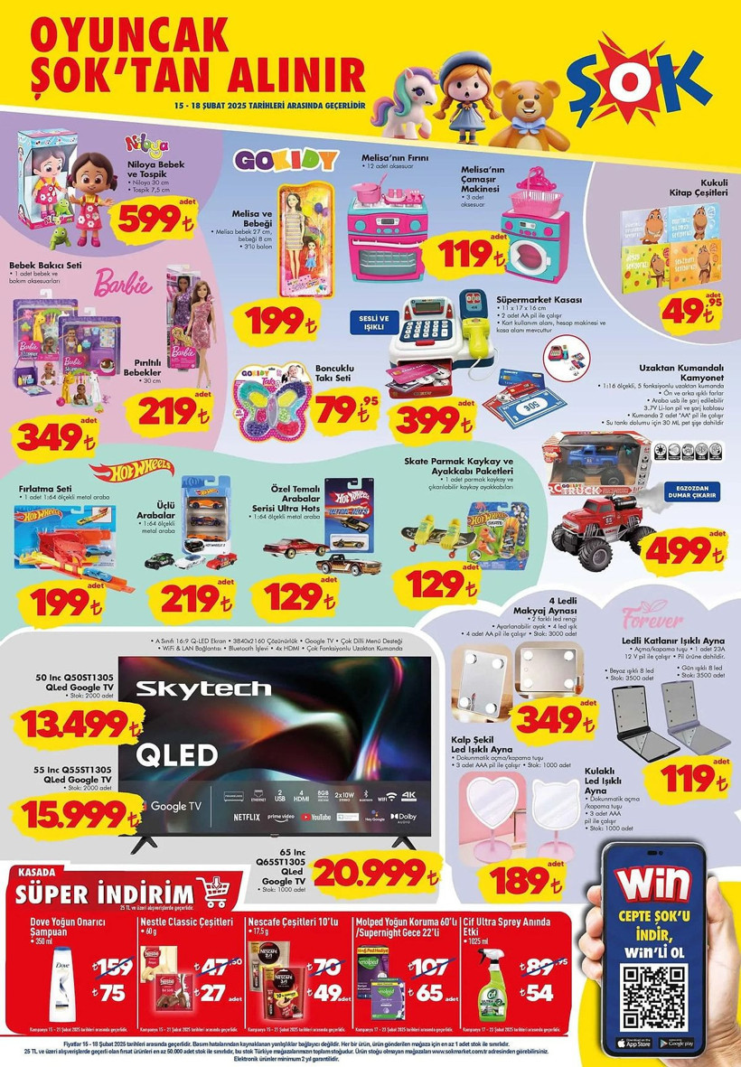 ŞOK 15-18 ŞUBAT 2025 AKTÜEL KATALOĞU YAYIMLANDI: ŞOK'a Televizyon Geliyor! - Resim: 2