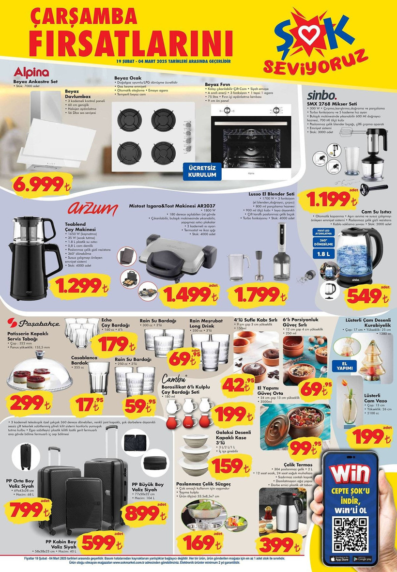 ŞOK 19 ŞUBAT-4 MART 2025 AKTÜEL KATALOĞU YAYIMLANDI: ŞOK'a Mikrodalga Fırın Geliyor! - Resim: 3