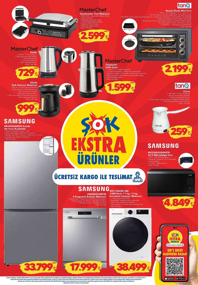 ŞOK 19 ŞUBAT-4 MART 2025 AKTÜEL KATALOĞU YAYIMLANDI: ŞOK'a Mikrodalga Fırın Geliyor! - Resim: 5
