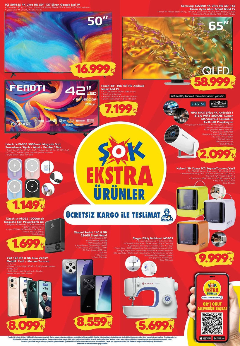ŞOK 26 ŞUBAT - 4 MART 2025 KATALOĞU YAYIMLANDI: ŞOK'a Akıllı LED Projeksiyon Geliyor! - Resim: 5