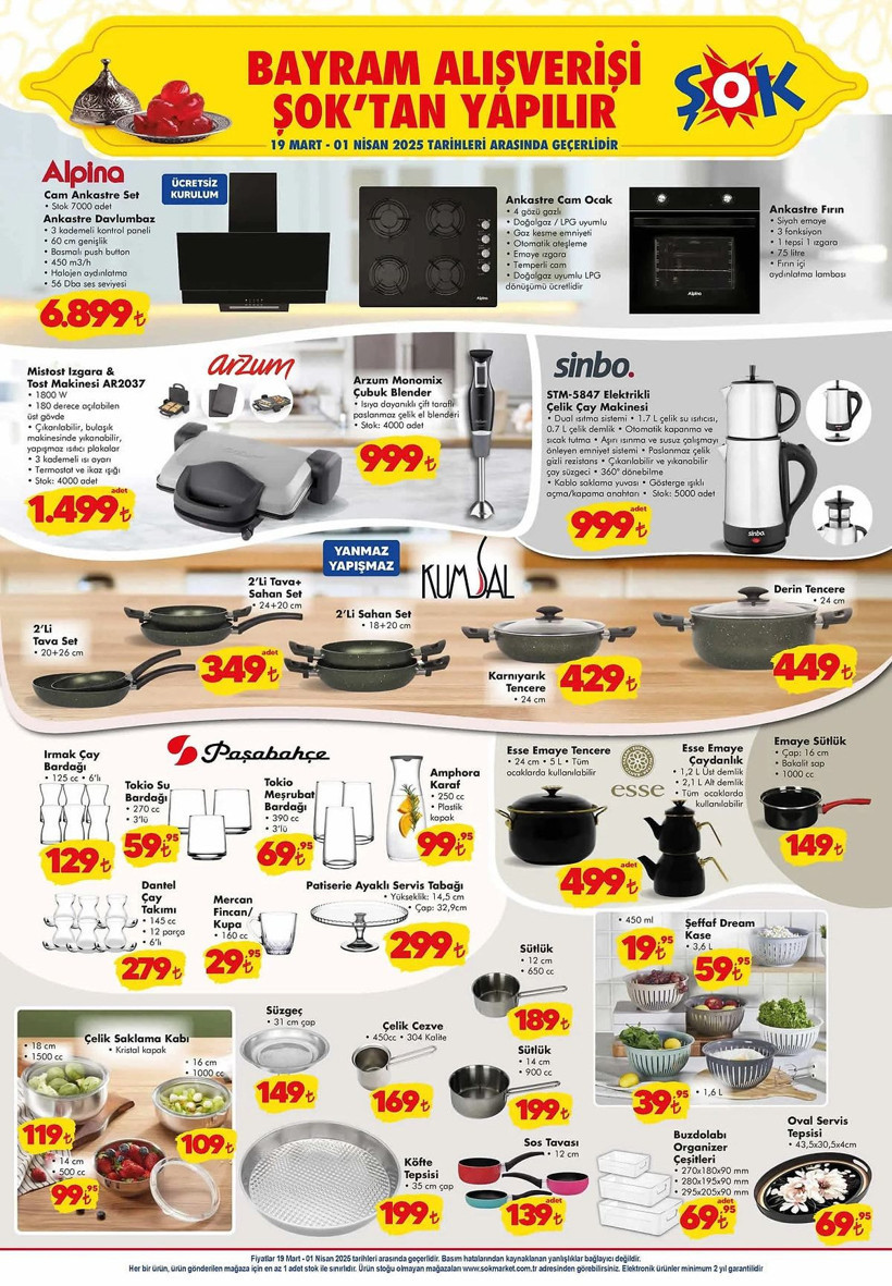 ŞOK 19 MART-1 NİSAN 2025 AKTÜEL KATALOĞU: ŞOK'a bayram çikolatası geliyor! - Resim: 1