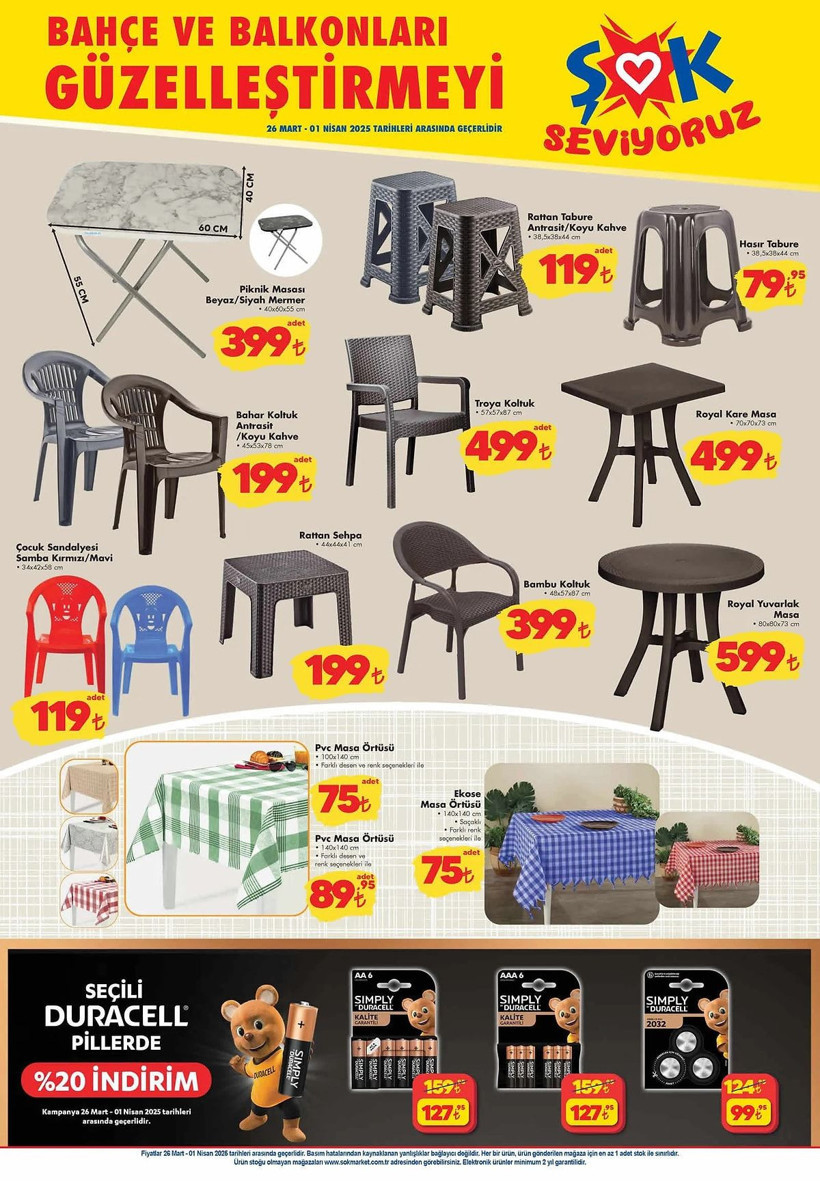 ŞOK 26 MART-1 NİSAN 2025 AKTÜEL KATALOĞU: ŞOK'a bahçe ürünleri geliyor! - Resim: 2