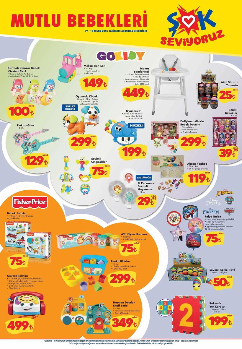 ŞOK 9-15 NİSAN 2025 AKTÜEL KATALOĞU: ŞOK'a bebek ürünleri geliyor! - Resim: 2