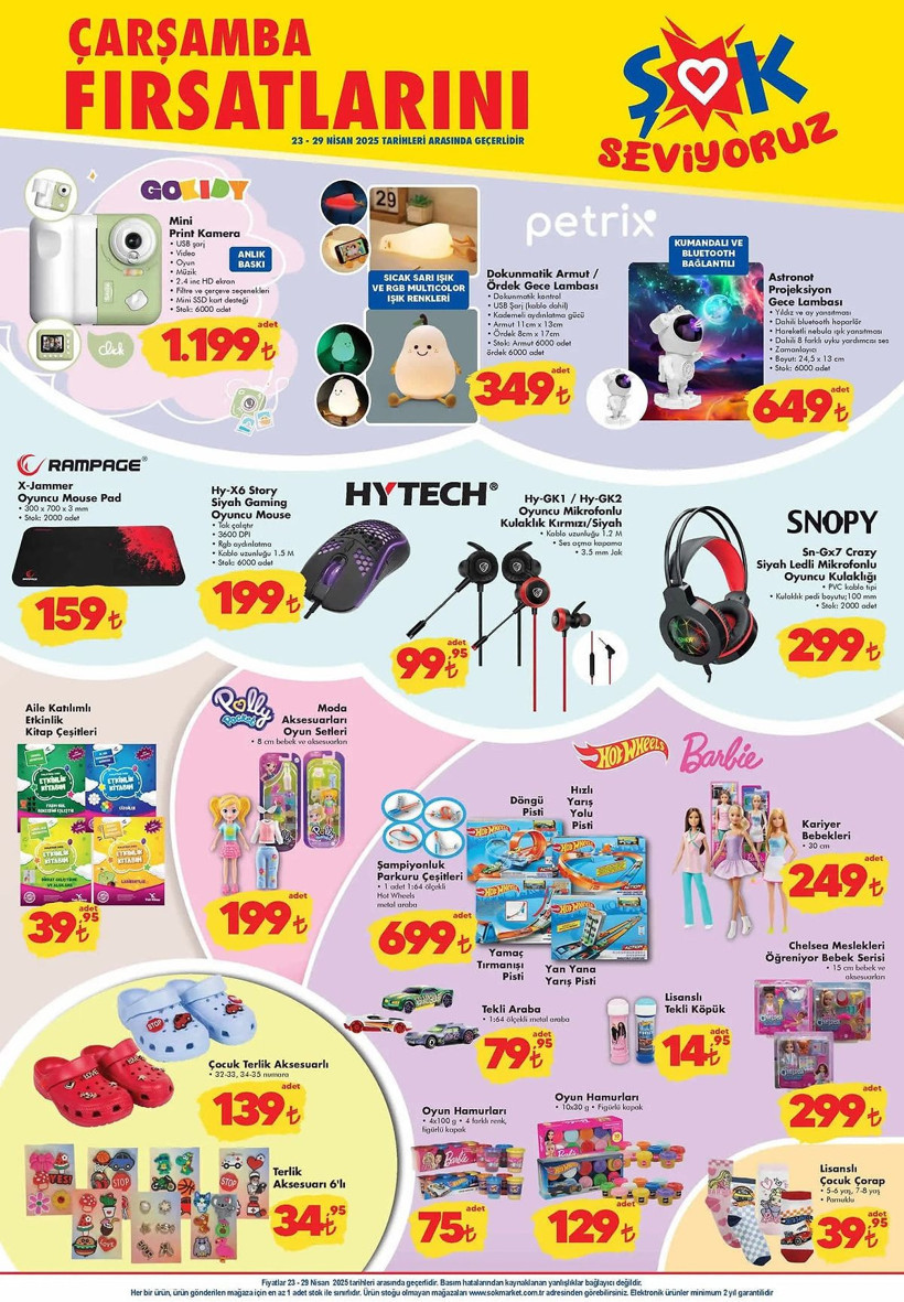 ŞOK 23-29 NİSAN 2025 AKTÜEL ÜRÜNLER KATALOĞU: ŞOK'a Crocs Terlik Çeşitleri Geliyor! - Resim: 2