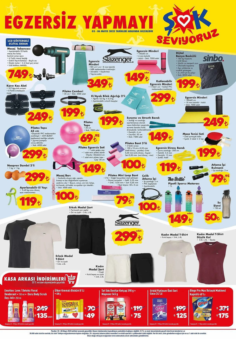 ŞOK 3-6 MAYIS 2025 AKTÜEL KATALOĞU: ŞOK'a spor ürünleri geliyor! - Resim: 2