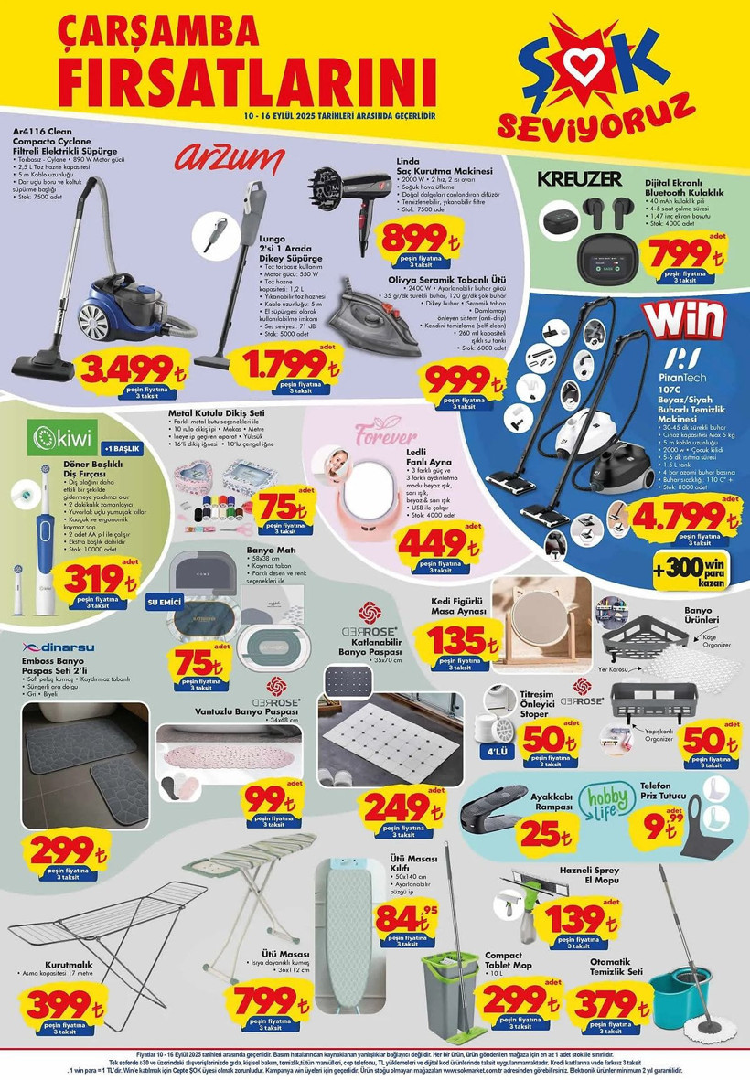 ŞOK 10-16 EYLÜL 2025 HAFTANIN FIRSATLARI KATALOĞU: ŞOK'a termosifon geliyor! - Resim: 5