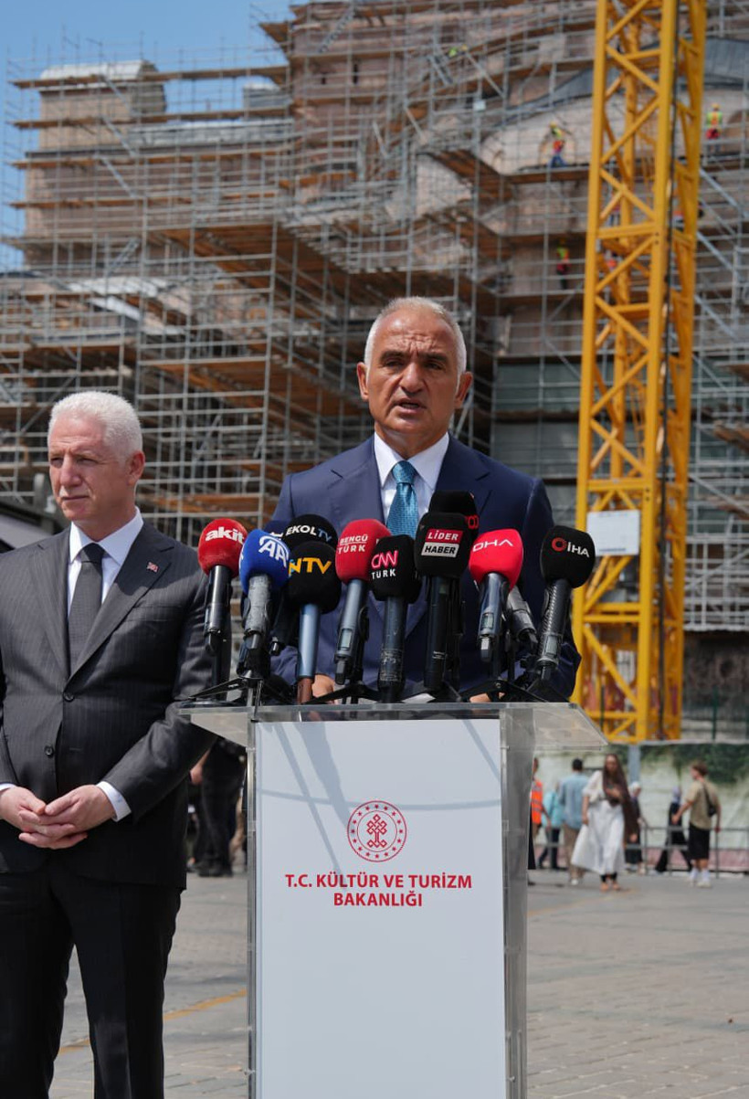 5 yılda 40 milyon ziyaretçi! Bakan Ersoy detayları aktardı: Ayasofya restorasyon süreci hızla devam ediyor - Resim : 3