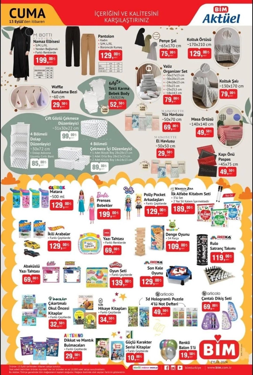 BİM 13 Eylül 2024 CUMA AKTÜEL: Bu cuma BİM'e hangi ürünler geliyor, indirimler neler? - Resim: 5