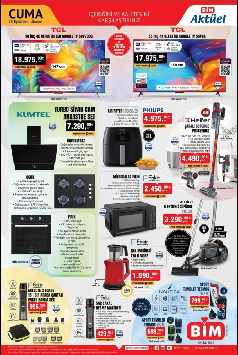 BİM 13 Eylül 2024 CUMA AKTÜEL: Bu cuma BİM'e hangi ürünler geliyor, indirimler neler? - Resim: 1