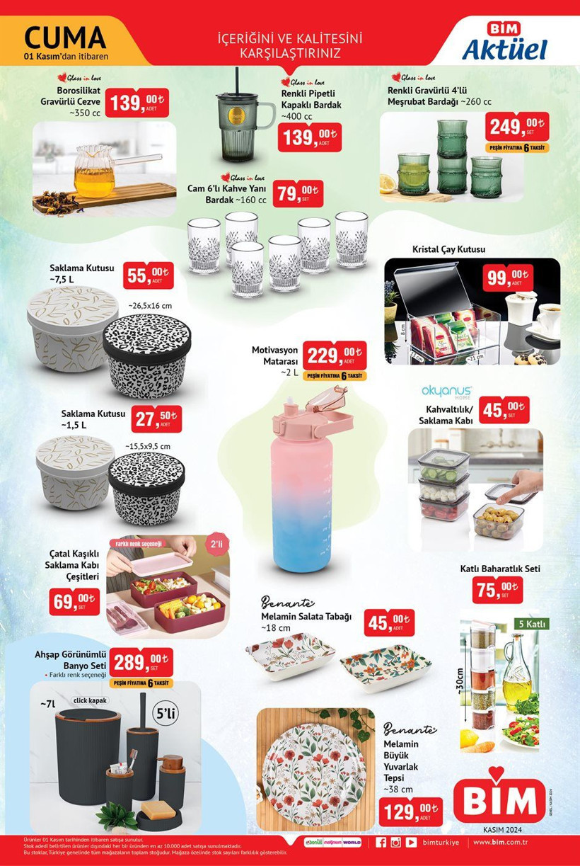 BİM 1 KASIM AKTÜEL KATALOĞU: Bim markette bu hafta neler var? İşte indirimli ürünler... - Resim: 3