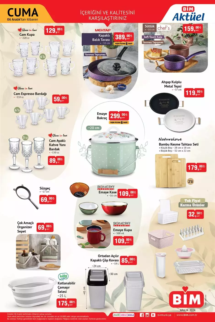 BİM 6 Aralık aktüel kataloğu: Hangi ürünler indirime giriyor? (BİM’de bu hafta neler var?) - Resim: 5