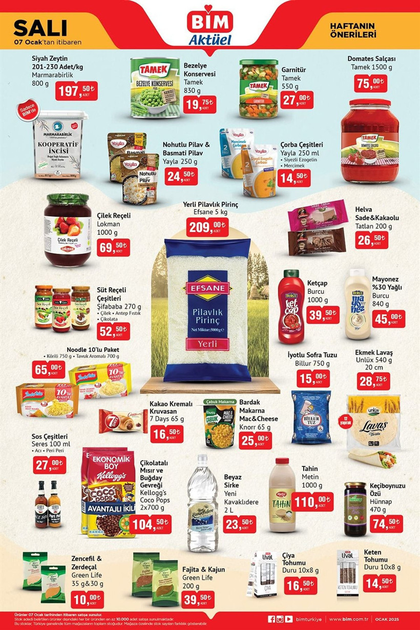 BİM AKTÜEL KATALOĞU! 07-10 Ocak tarihlerinde hangi ürünler indirimli? Hangi yeni ürünler raflarda? - Resim: 1
