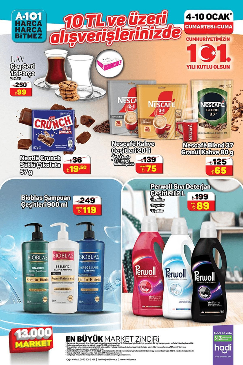 A101 HAFTANIN YILDIZLARI KATALOĞU: 04-10 Ocak tarihlerinde hangi ürünler indirimli? - Resim: 2