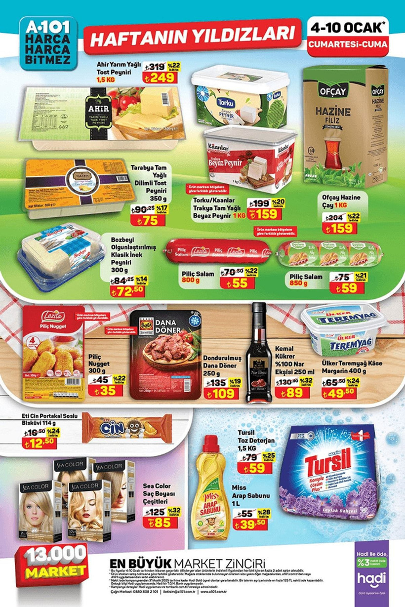 A101 HAFTANIN YILDIZLARI KATALOĞU: 04-10 Ocak tarihlerinde hangi ürünler indirimli? - Resim: 1