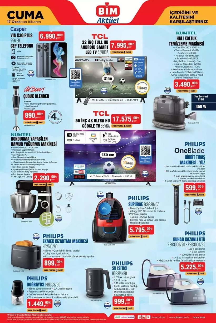 BİM AKTÜEL KATALOĞU YAYINDA! 17 OCAK 2025 Cuma günü BİM'e hangi ürünler geliyor? - Resim: 1
