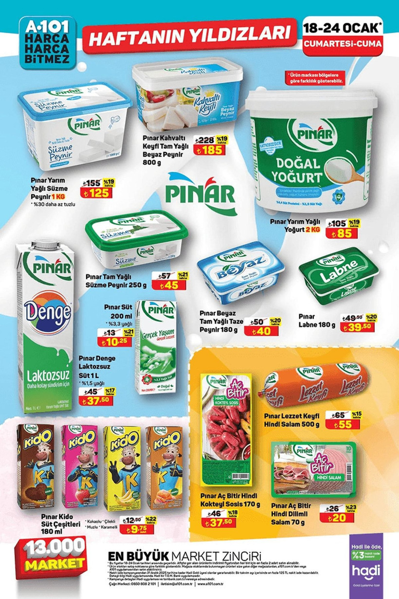 A101 HAFTANIN YILDIZLARI KATALOĞU: 18-24 Ocak 2025 tarihlerinde A101'de hangi ürünler indirimli? - Resim: 2