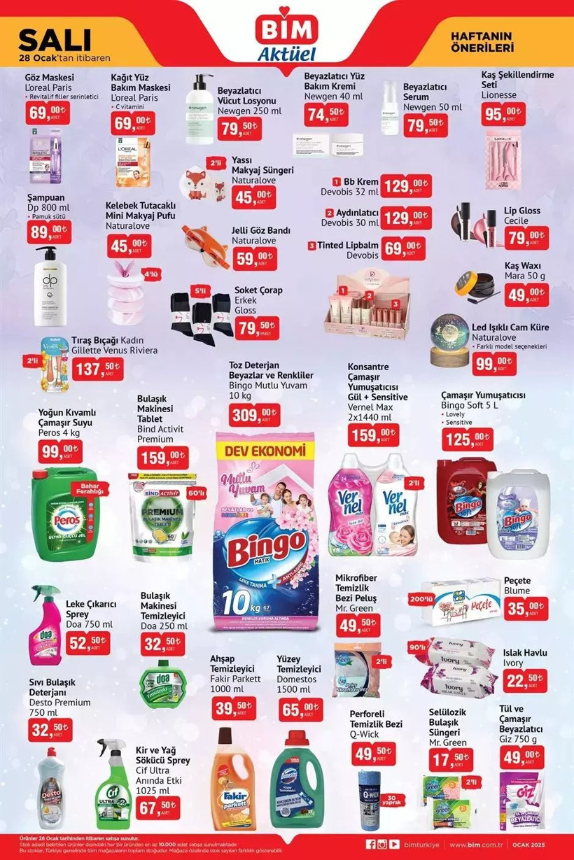 BİM AKTÜEL KATALOĞU YAYIMLANDI! 28-29-31 Ocak 2025 tarihlerinde BİM'e hangi ürünler geliyor? - Resim: 2