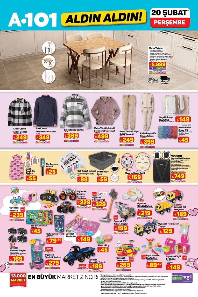 A101 15-21 ŞUBAT 2025 AKTÜEL KATALOĞU: A101'e Tablet Geliyor! - Resim: 9