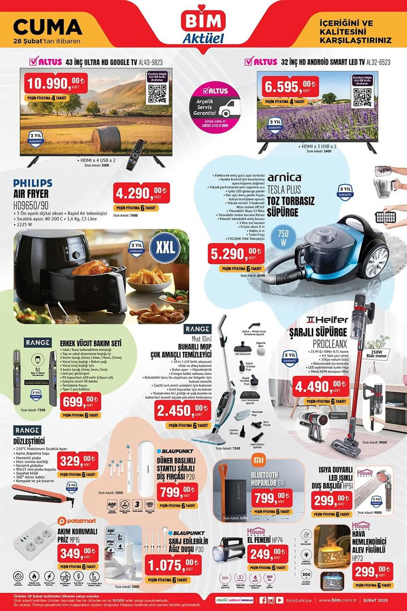 BİM 25-26-28 ŞUBAT 2025 AKTÜEL KATALOĞU: BİM'e Air Fryer Geliyor! - Resim: 5