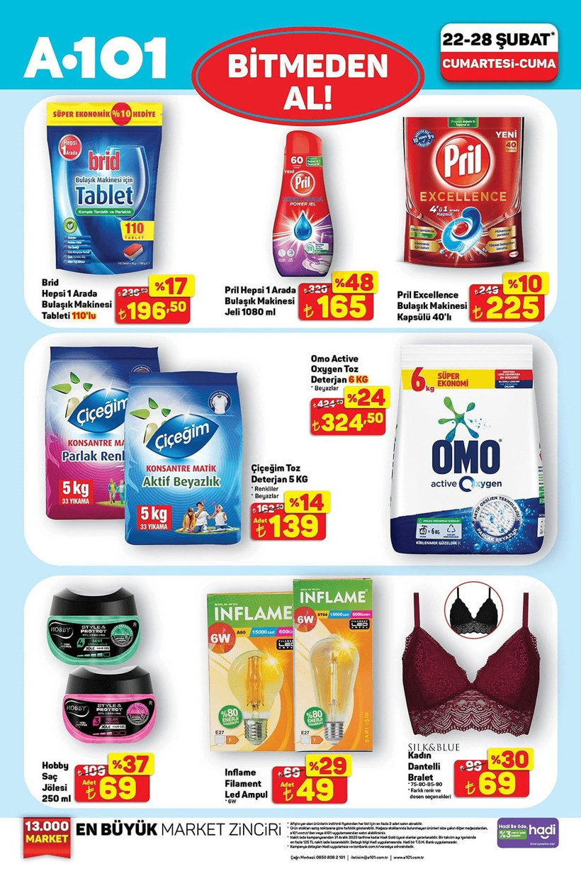 A101 HAFTANIN YILDIZLARI KATALOĞU: 22-28 Şubat 2025 Tarihlerinde A101'de Hangi Ürünler İndirimli? - Resim: 5