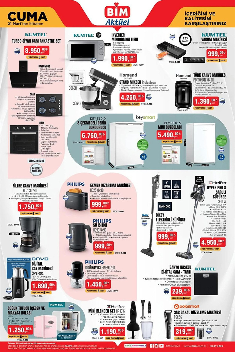 BİM 18-21 MAR 2025 AKTÜEL KATALOĞU: BİM'e para sayma makinesi geliyor! - Resim: 5