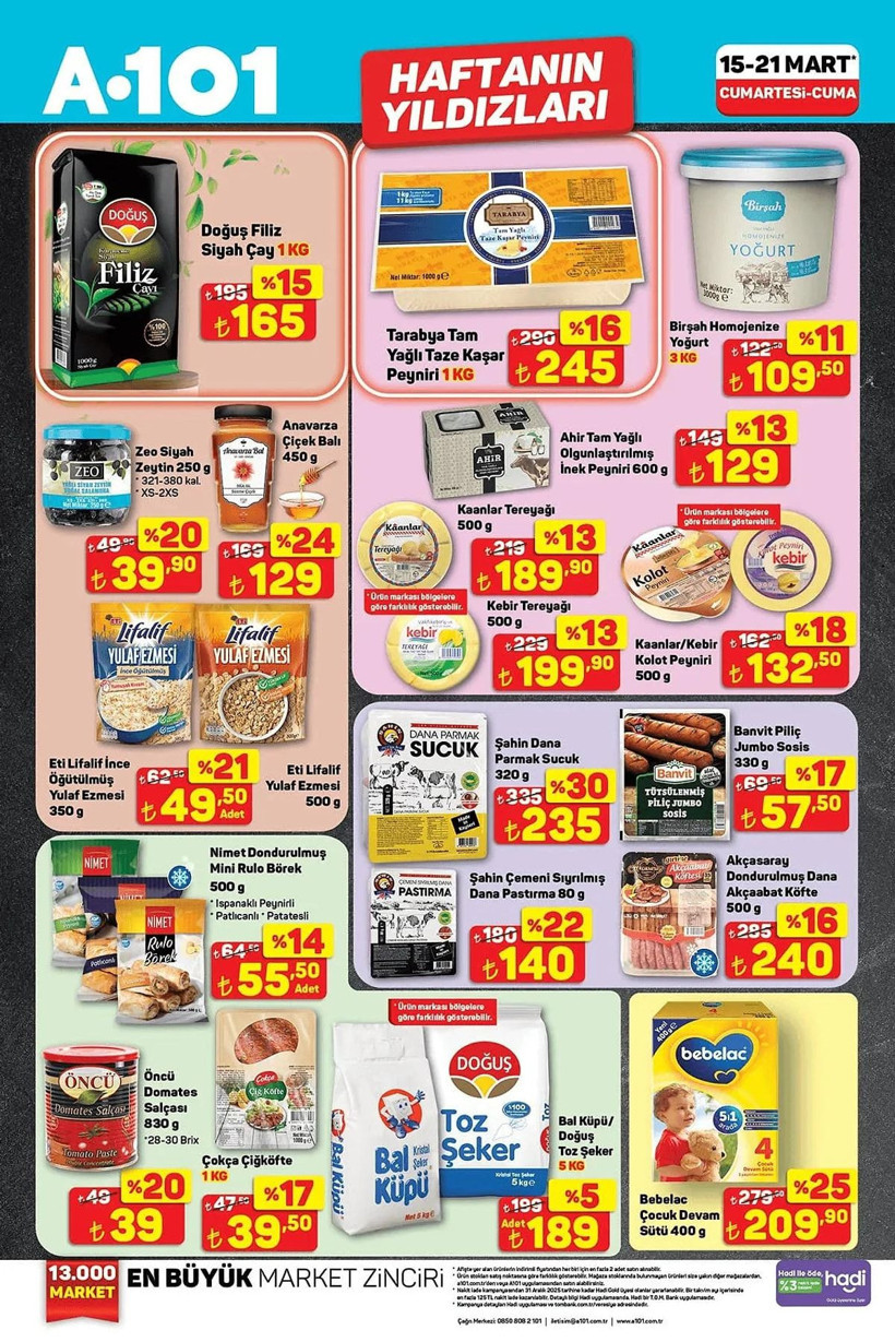 A101 15-21 MART 2025 AKTÜEL KATALOĞU: A101'de hangi ürünler indirimli? - Resim: 1