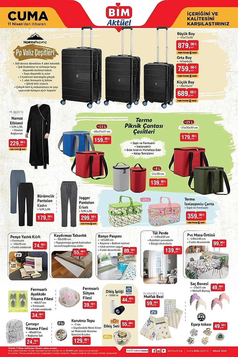 BİM 8-11 NİSAN 2025 AKTÜEL KATALOĞU: BİM'e katlanabilir bisiklet geliyor! - Resim: 9