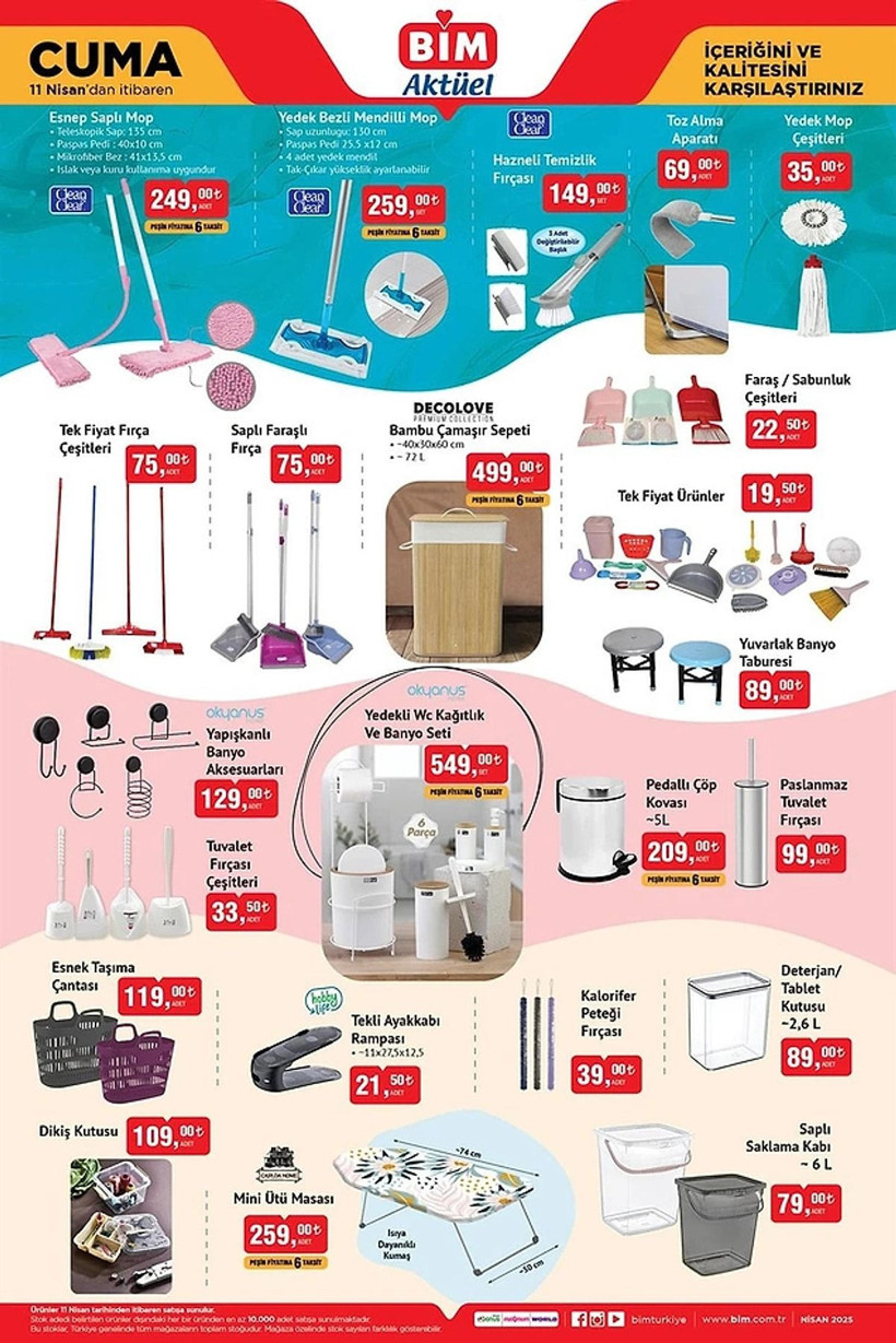 BİM 8-11 NİSAN 2025 AKTÜEL KATALOĞU: BİM'e katlanabilir bisiklet geliyor! - Resim: 8