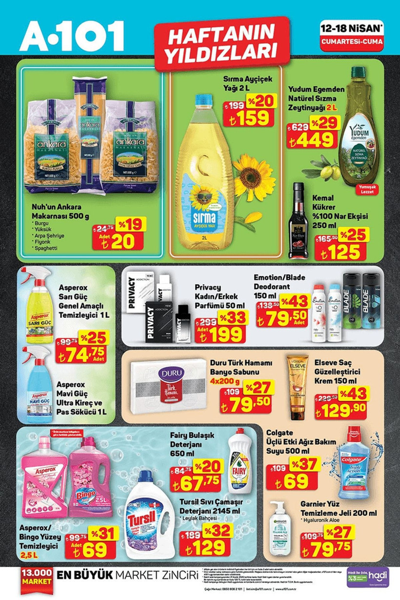 A101 12-18 NİSAN HAFTANIN YILDIZLARI KATALOĞU: A101'de hangi ürünler indirimli? - Resim: 2