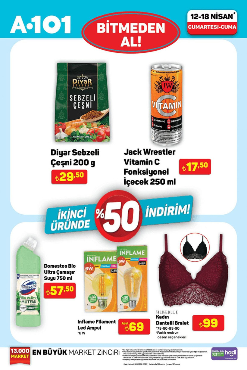 A101 12-18 NİSAN HAFTANIN YILDIZLARI KATALOĞU: A101'de hangi ürünler indirimli? - Resim: 7