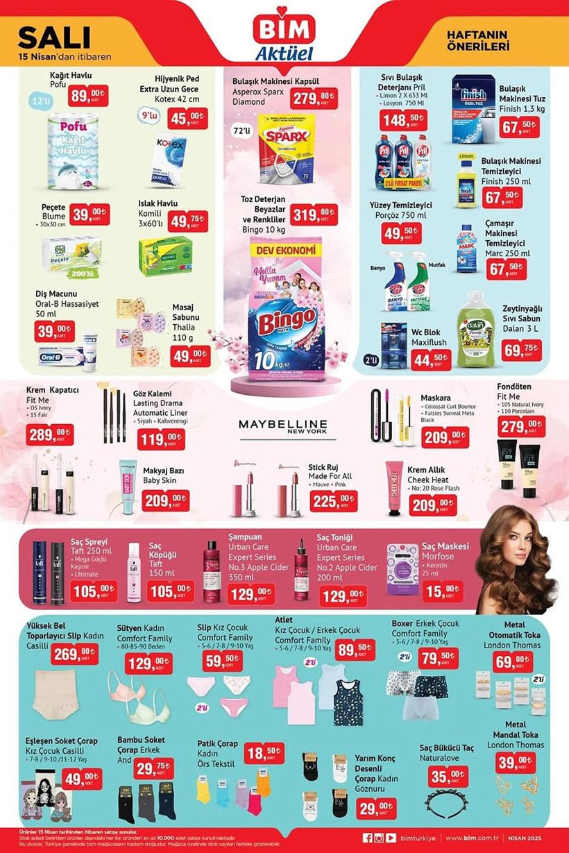 BİM 15 NİSAN 2025 AKTÜEL KATALOĞU: BİM'de hangi ürünler indirimli? - Resim: 1