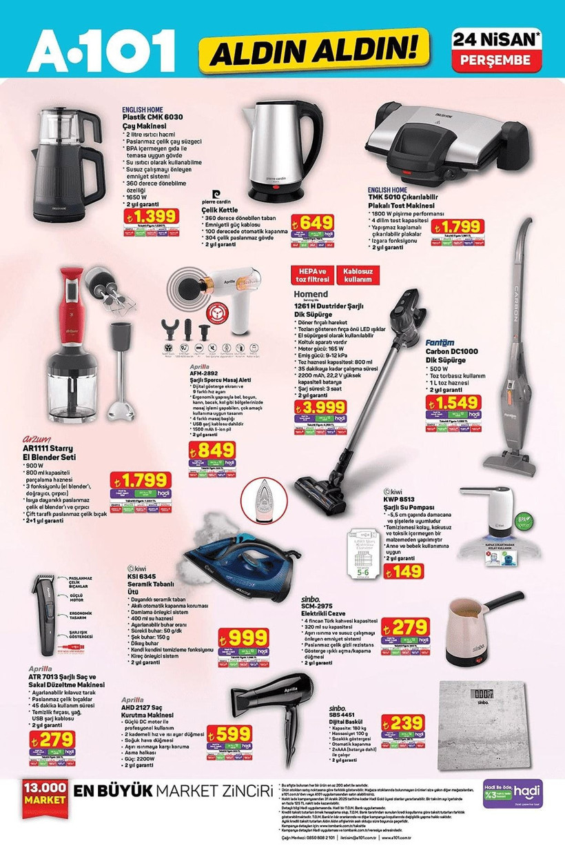 A101 24 NİSAN 2025 ALDIN ALDIN KATALOĞU: A101'e elektrikli araç geliyor! - Resim: 5
