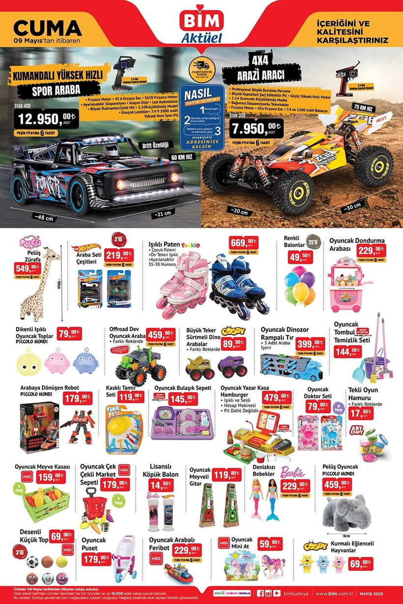 BİM 9 MAYIS 2025 AKTÜEL KATALOĞU: BİM'e kumandalı yüksek hızlı araba geliyor! - Resim: 9