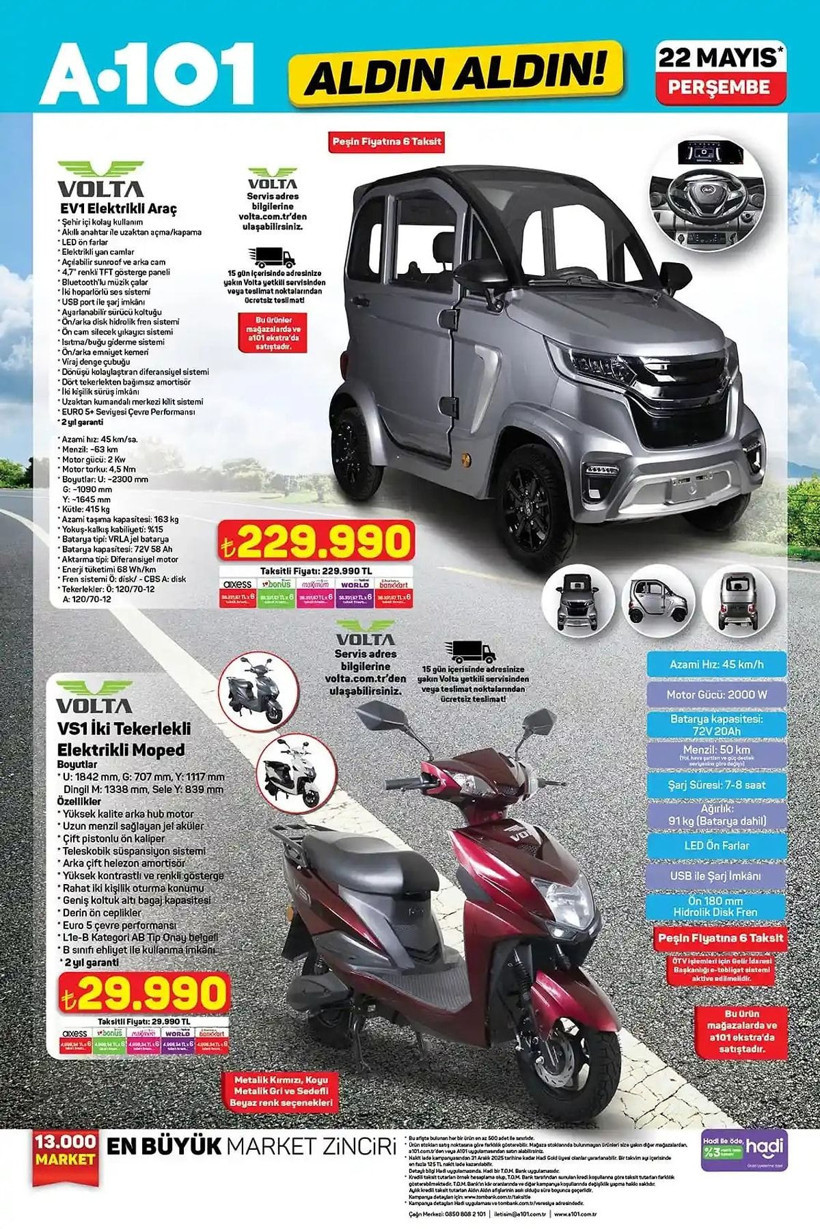 A101 22 MAYIS 2025 ALDIN ALDIN KATALOĞU: A101'e elektrikli araç geliyor! - Resim: 5