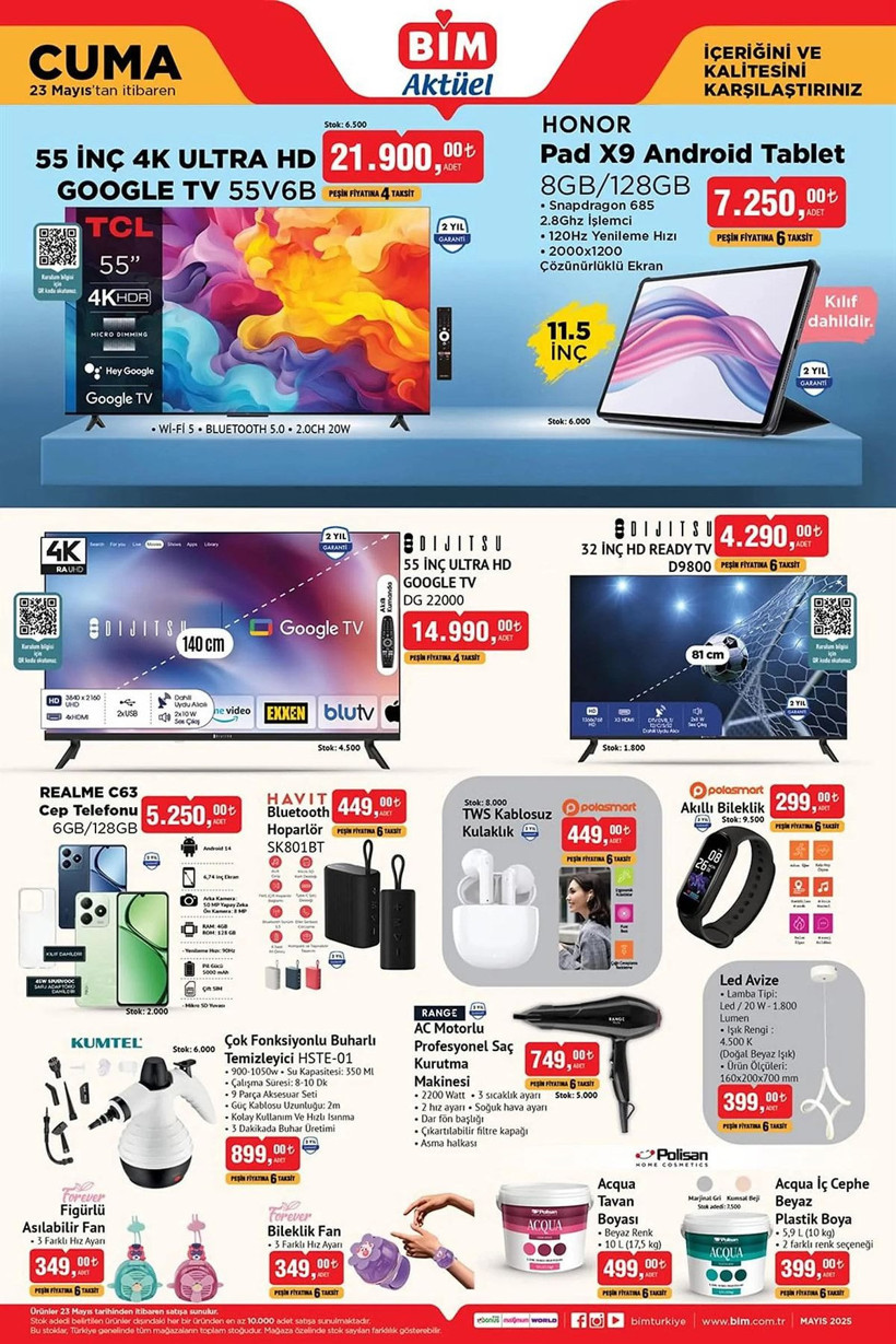 BİM 23 MAYIS 2025 AKTÜEL KATALOĞU: BİM'e motosiklet geliyor! - Resim: 2