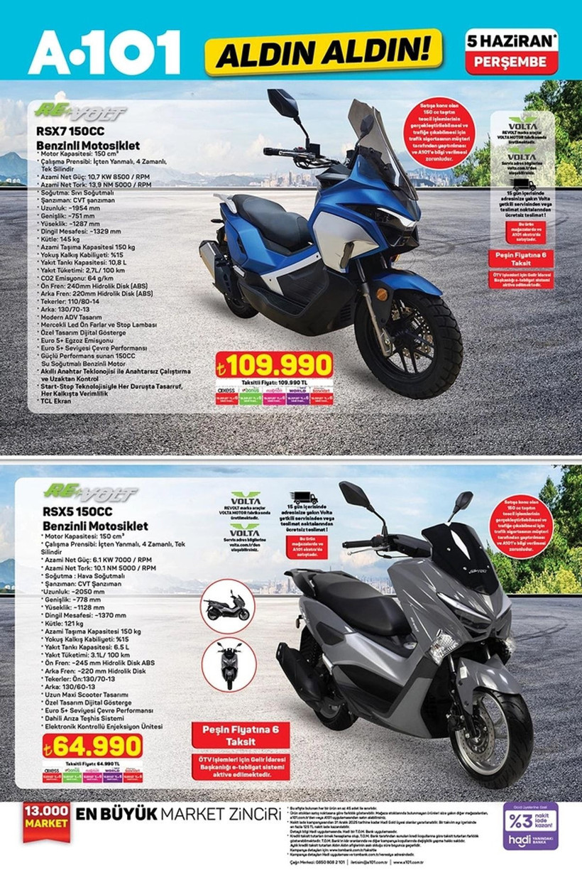 A101 5-11 HAZİRAN 2025 ALDIN ALDIN KATALOĞU: A101'e benzinli motosiklet geliyor! - Resim: 7