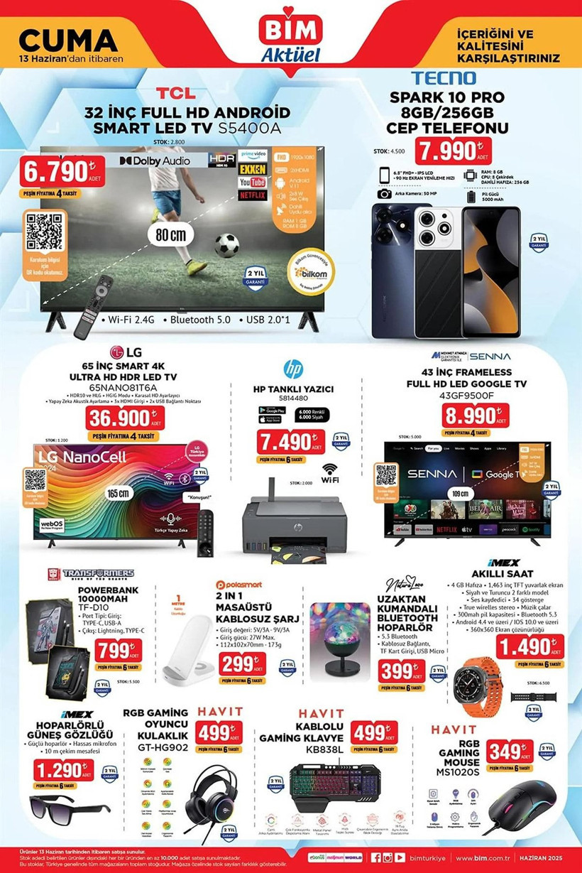 BİM 10-13 HAZİRAN 2025 AKTÜEL KATALOĞU: BİM'e portatif klima geliyor! - Resim: 7