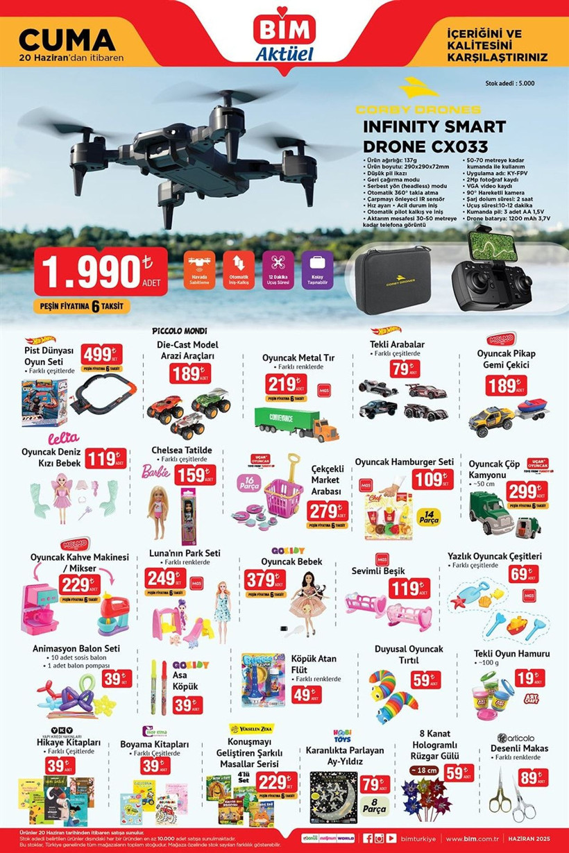 BİM 17-20 HAZİRAN 2025 AKTÜEL KATALOĞU: BİM'e drone geliyor! - Resim: 11