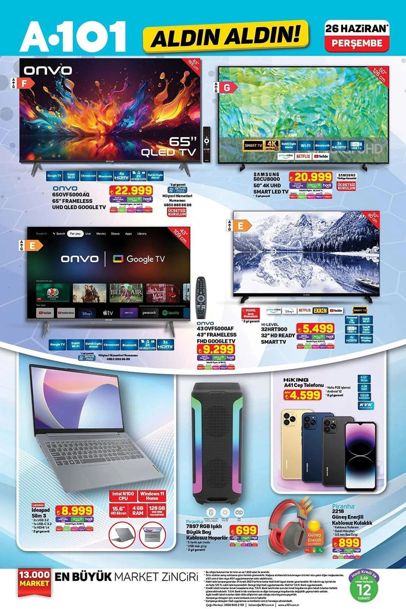 A101 26 HAZİRAN 2025 ALDIN ALDIN KATALOĞU: A101'e elektrikli araç geliyor! - Resim: 3