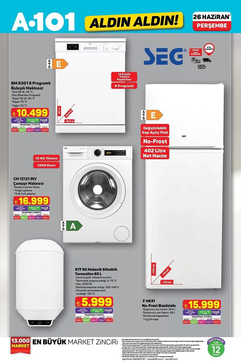 A101 26 HAZİRAN 2025 ALDIN ALDIN KATALOĞU: A101'e elektrikli araç geliyor! - Resim: 4