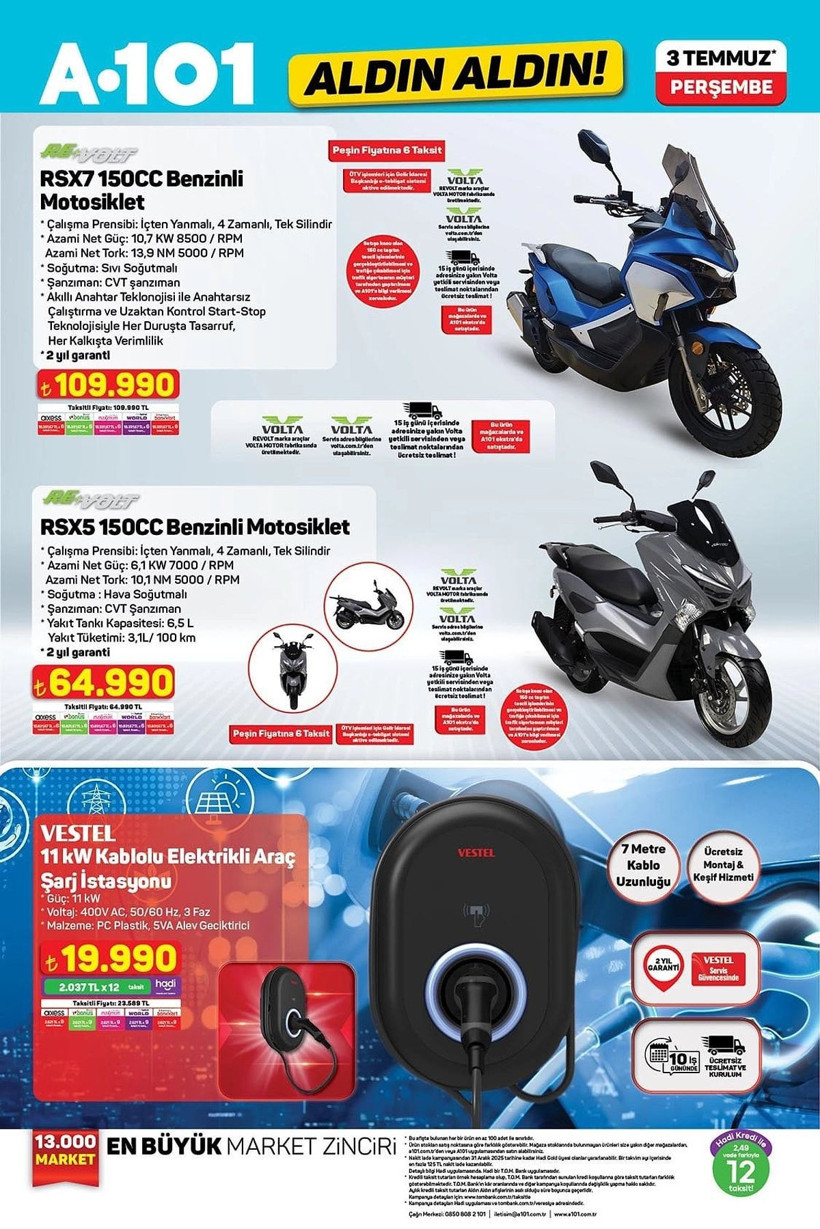 A101 3 TEMMUZ 2025 ALDIN ALDIN KATALOĞU: A101'e kablolu elektrikli araç şarj istasyonu geliyor! - Resim: 9