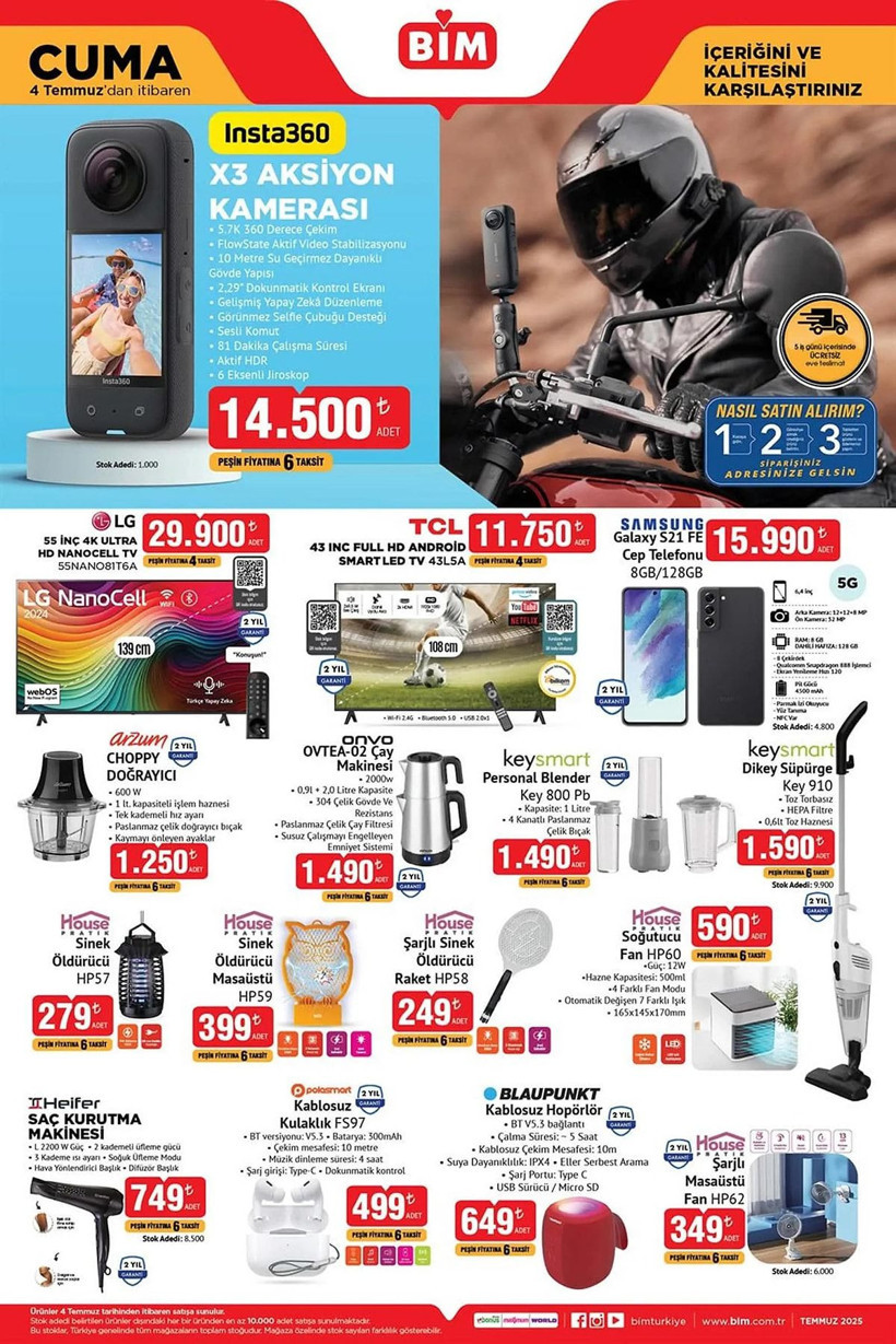 BİM 4 TEMMUZ 2025 AKTÜEL KATALOĞU: BİM'e cep telefonu geliyor! - Resim: 2