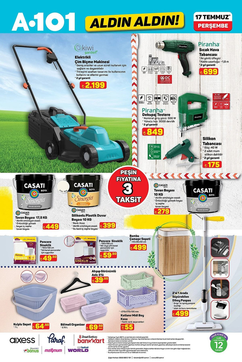 A101 11-17 TEMMUZ 2025 ALDIN ALDIN KATALOĞU: A101'e elektrikli moped geliyor! - Resim: 14