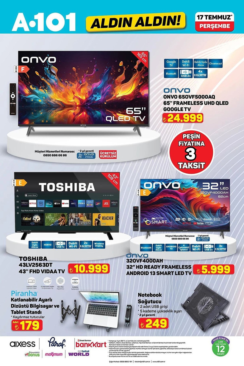 A101 11-17 TEMMUZ 2025 ALDIN ALDIN KATALOĞU: A101'e elektrikli moped geliyor! - Resim: 8