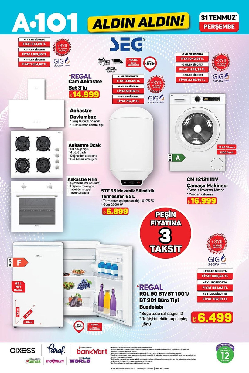 A101 31 TEMMUZ 205 ALDIN ALDIN KATALOĞU: A101'e çift kişilik yatak geliyor! - Resim: 4