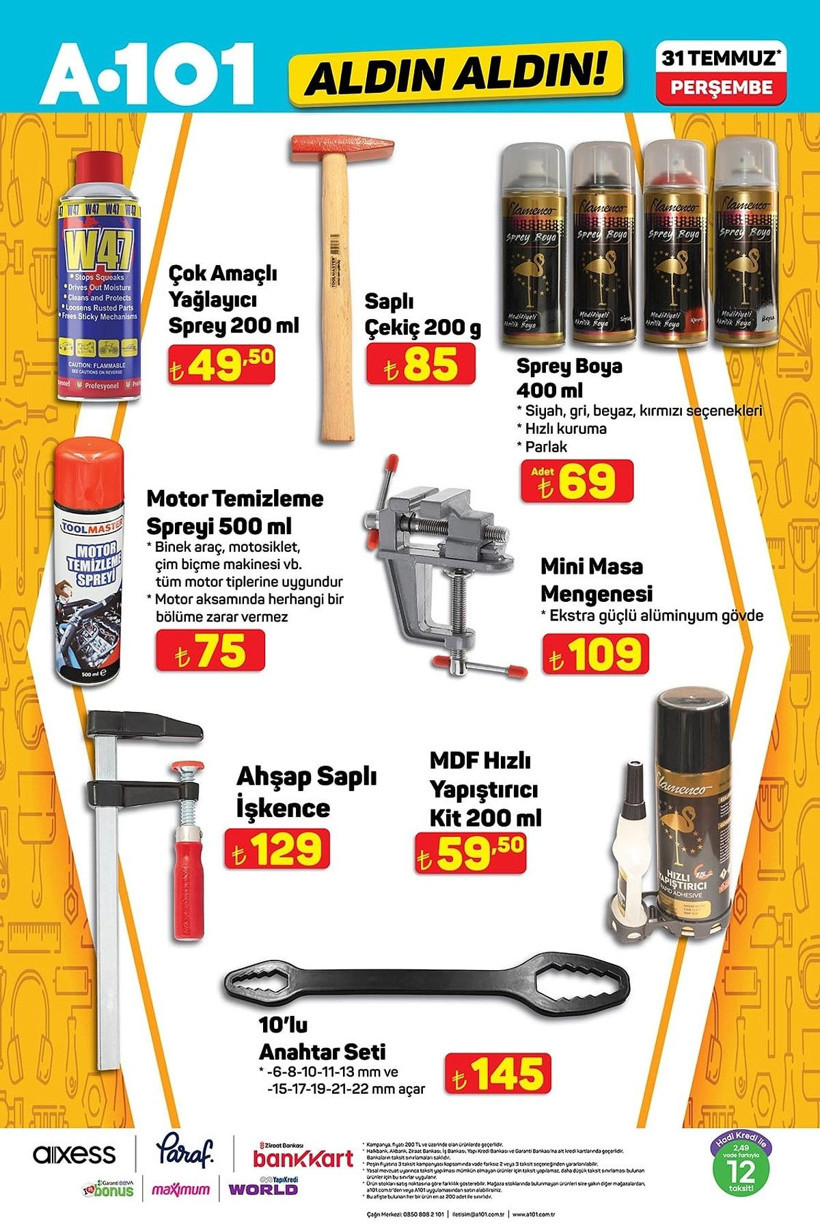 A101 31 TEMMUZ 205 ALDIN ALDIN KATALOĞU: A101'e çift kişilik yatak geliyor! - Resim: 6